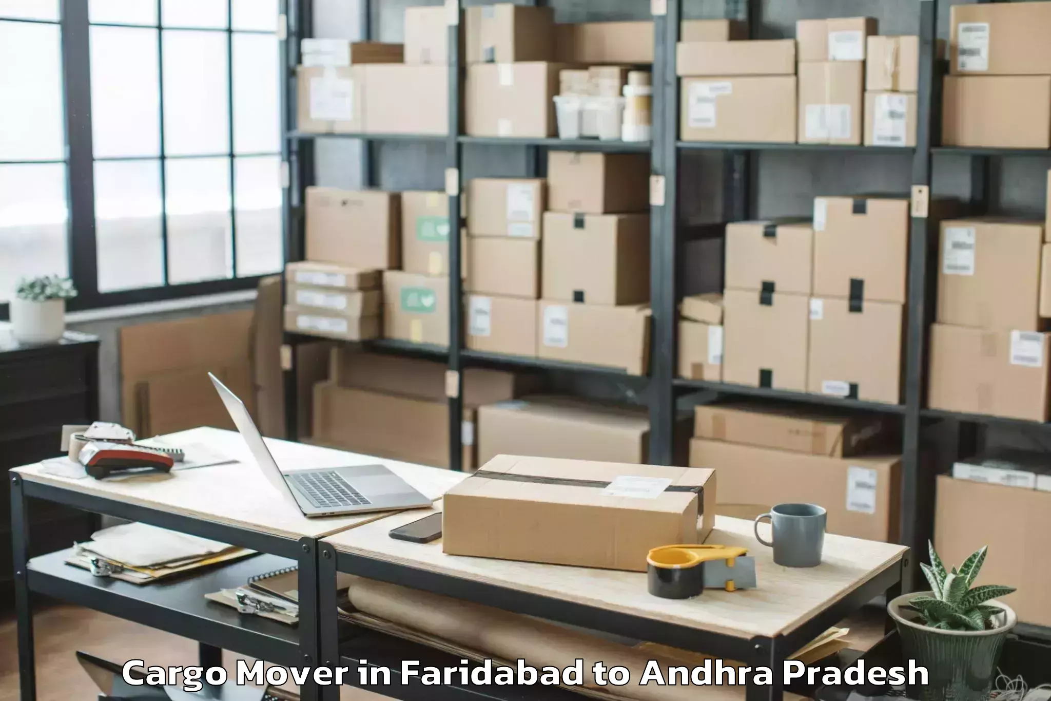 Easy Faridabad to Gk Veedhi Cargo Mover Booking